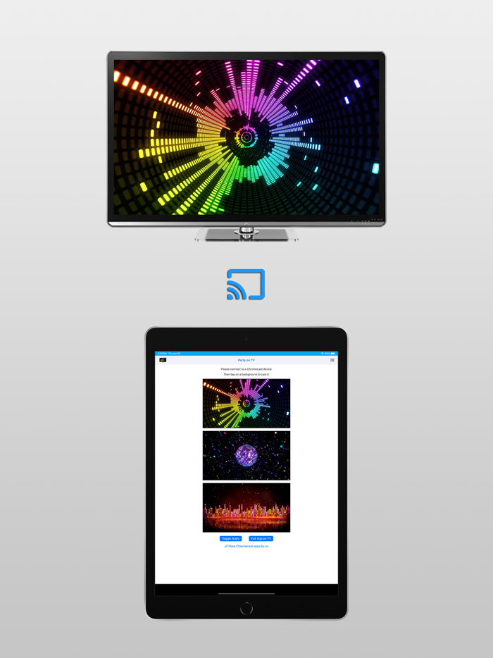 Party Video Backdrops on TV