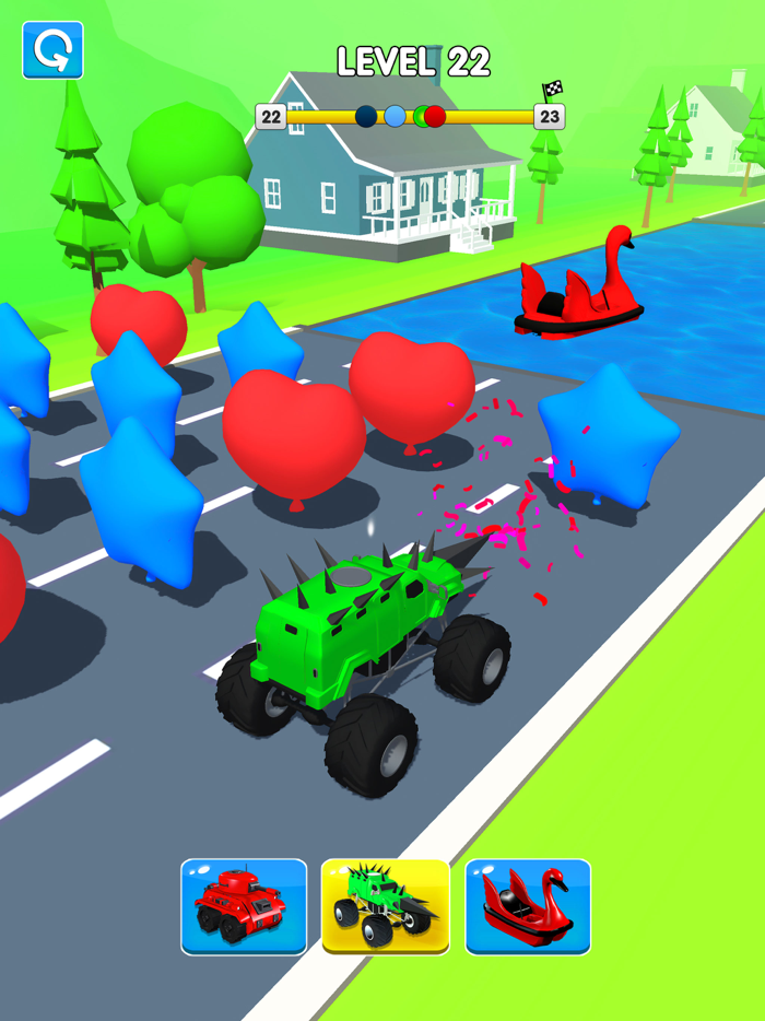 Shape Evolution Shifting Race