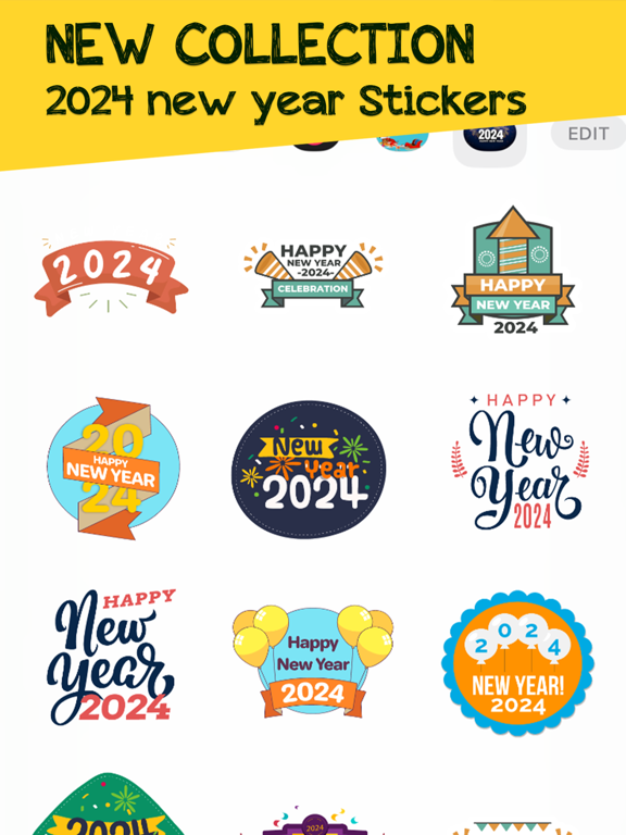 Screenshot #1 for New Year Animated Stickers !