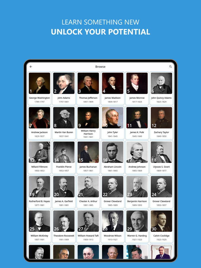 Learn U.S. Presidents