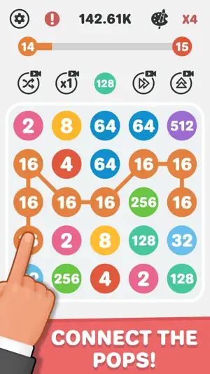 Connect The Dots - 2048 Merge screenshot 1