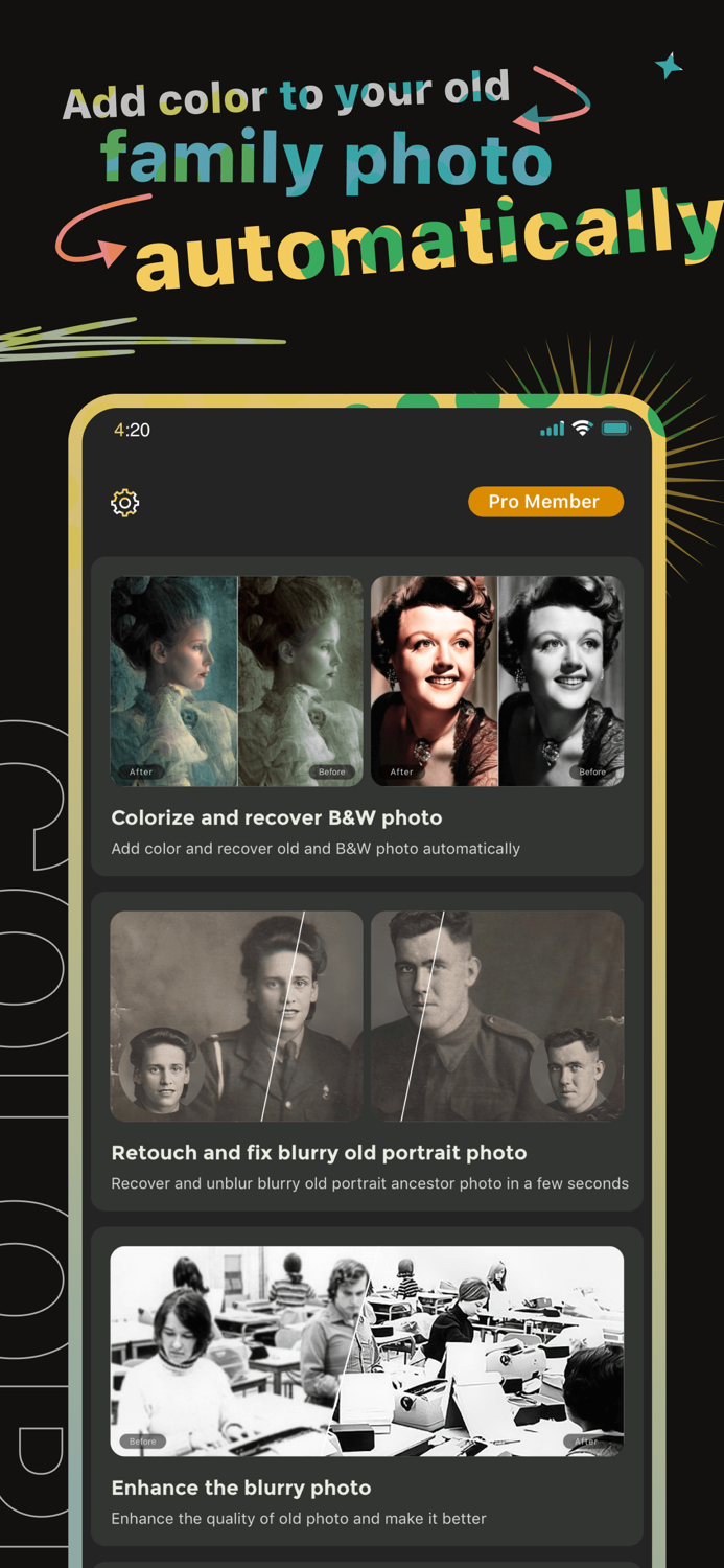 Colorize Color to BandW Photo