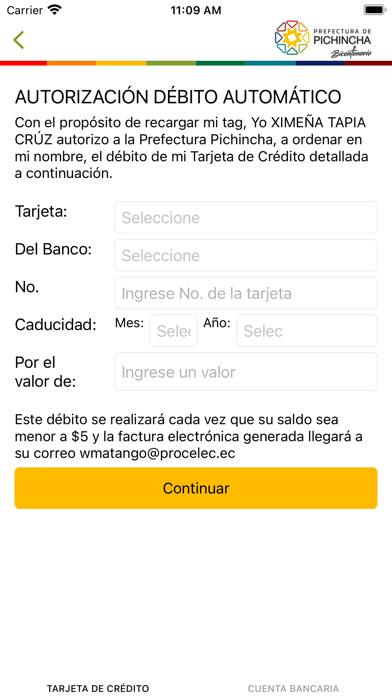 Peajes Pichincha Screenshot