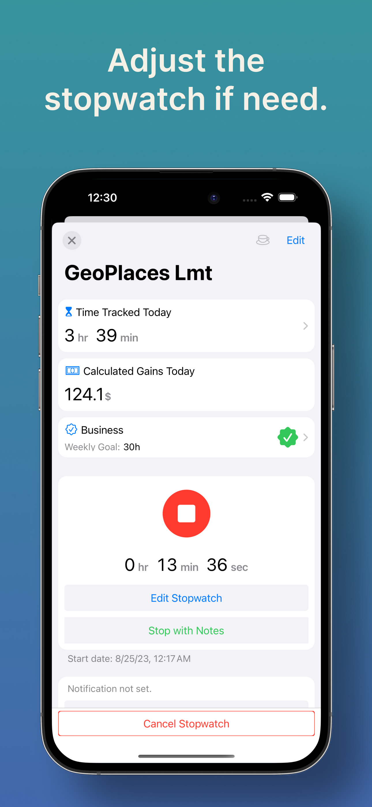 Timelogger Plus: Hours tracker screenshot 10
