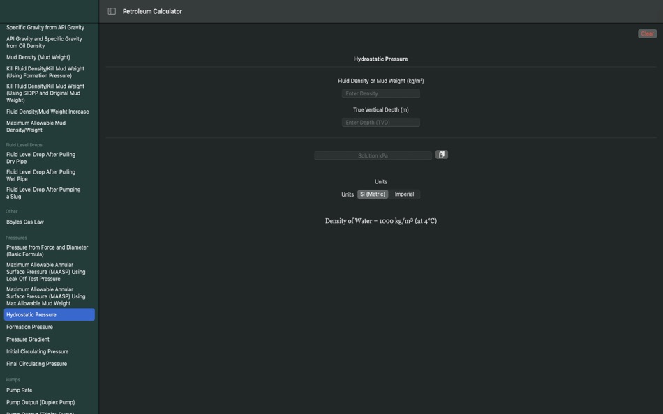 #1. Petroleum Calculator (macOS) 由: Paul Femiak