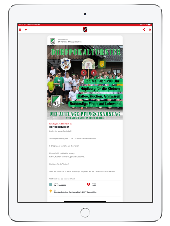 Eggermühlen App iPad screenshot