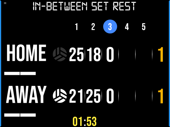 BT Volleyball Scoreboard iPad screenshot 5 - Sports app