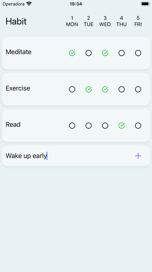 #3. Personal Habit Tracker App (iOS) 由: Cleto May
