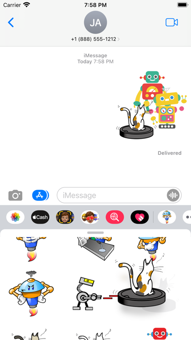 Sticker robot Screenshot
