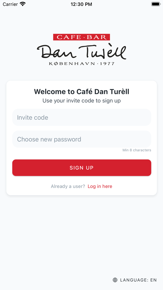 #1. Cafe Dan Turell Employee App (iOS) Ved: Monotree