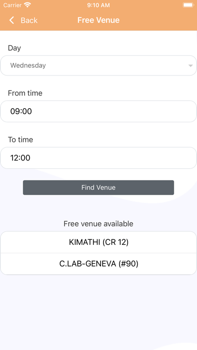 Timetable (Mzumbe University) Screenshot