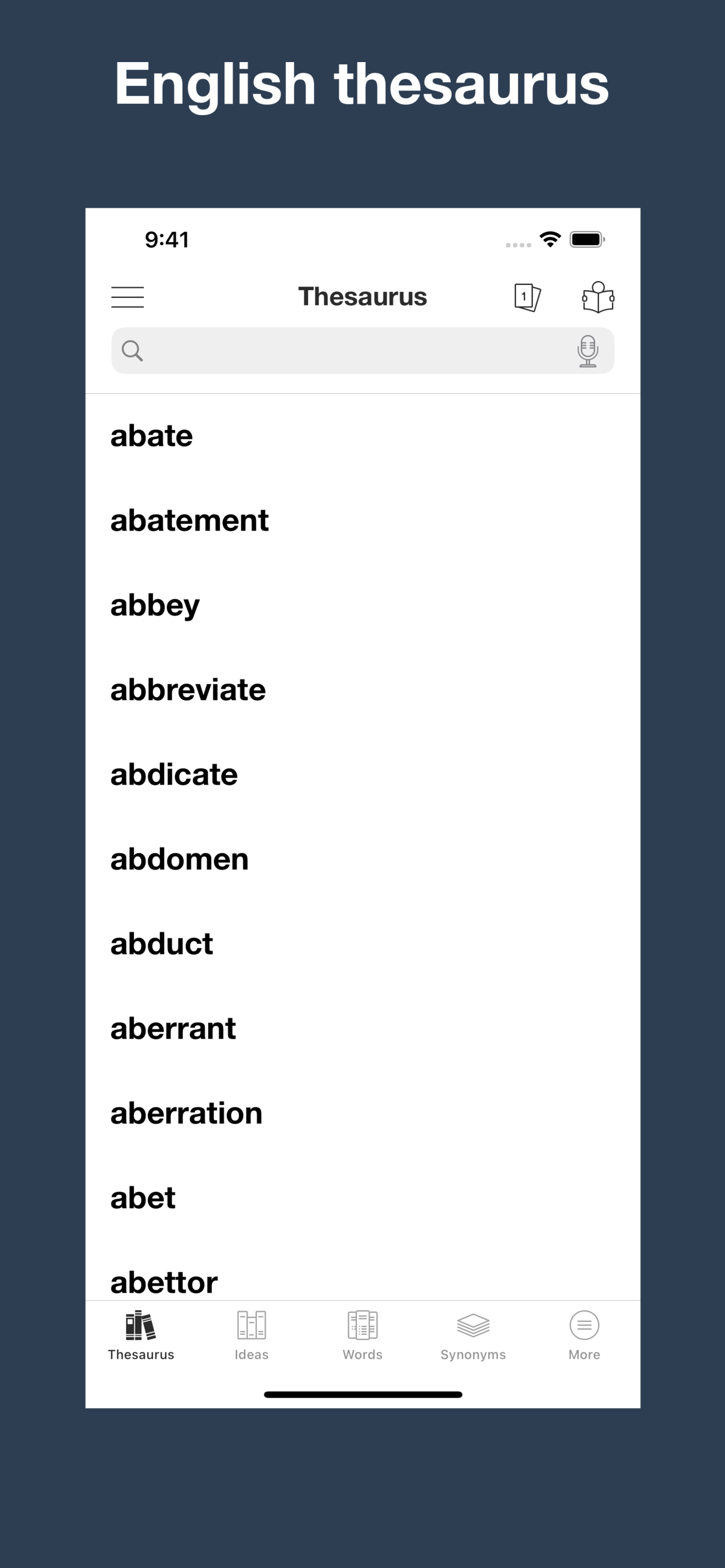 Explanatory Thesaurus