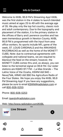 Game screenshot KKBL 95.9 FM , Monett hack