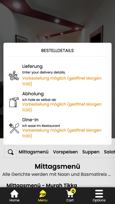 Restaurant Maharaja Roth Screenshot