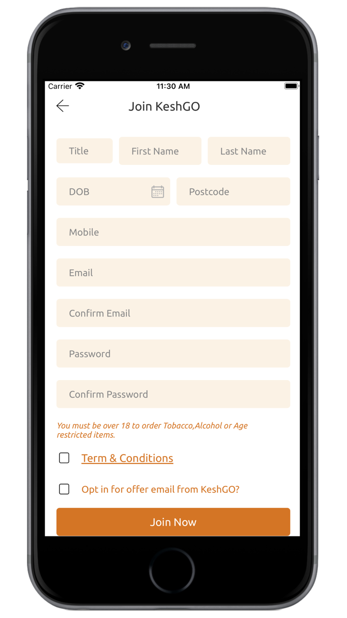KeshGO - Home delivery service