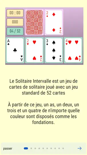 Capture d'écran de Interval Solitaire sur iPhone 3