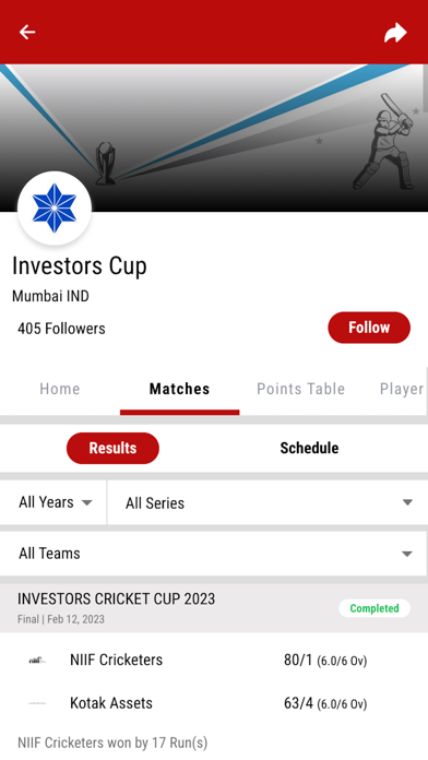 Investors Cup Screenshot