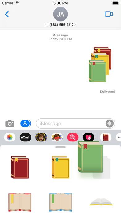 Book sticker Screenshot