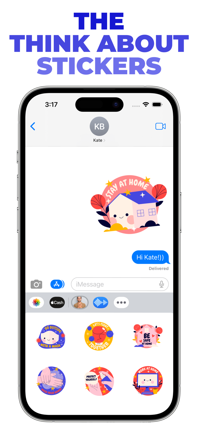 The Think About stickers