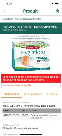 Game screenshot Alerte Conso - Rappel Produit hack
