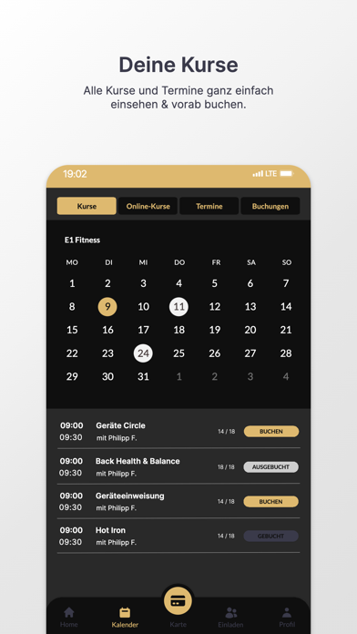 E1 Fitness Screenshot