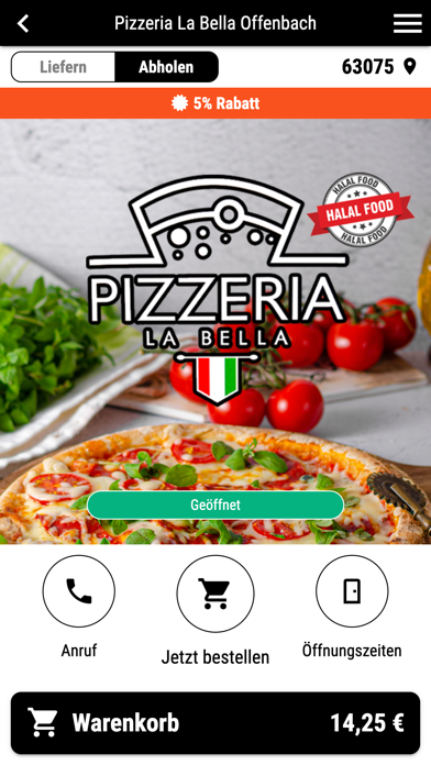 Pizzeria La Bella Offenbach Screenshot