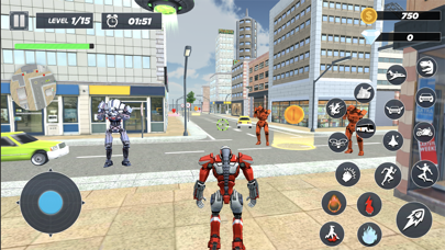 Police Flying Car Robot game Screenshot