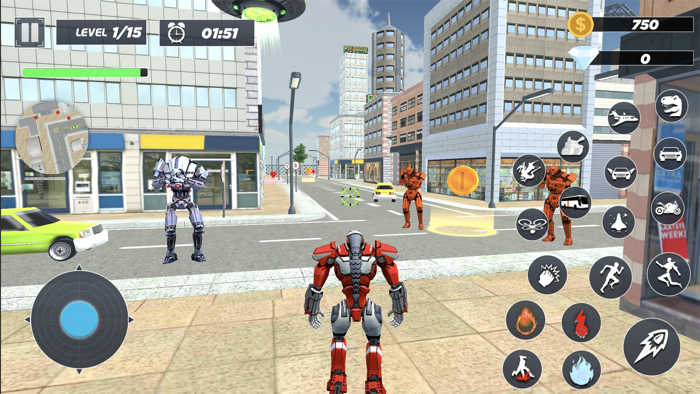 Police Flying Car Robot game