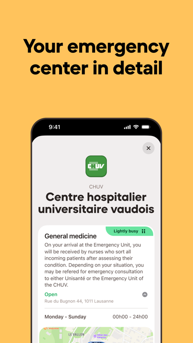 Urgences Vaud by Medigo Screenshot