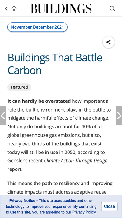 BUILDINGS Facility Management Screenshot