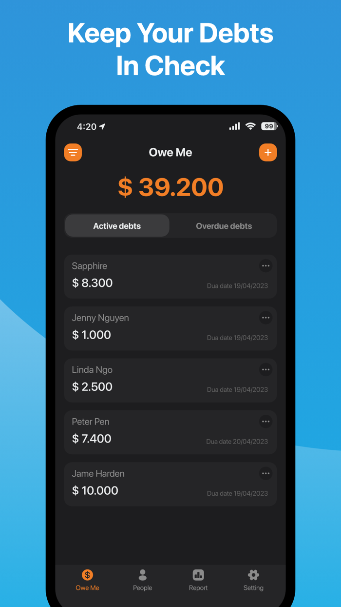 Debt Tracker - Debt Charts