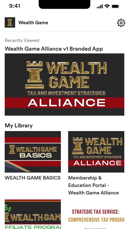 Wealth Game Alliance