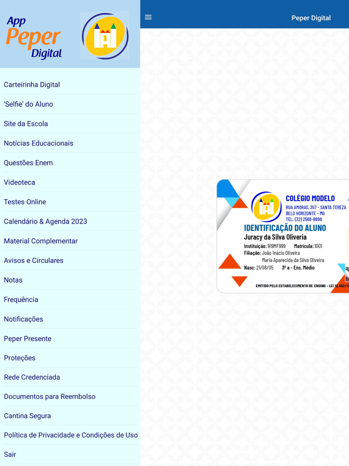 Aplicativo Peper Digital