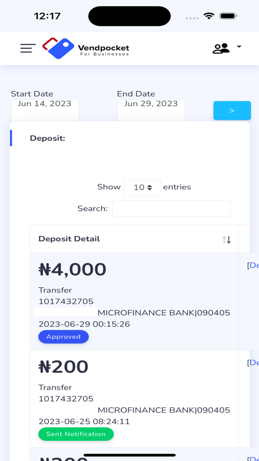 #5. VendBranch (iOS) 由: Rehoboth Microfinance Bank