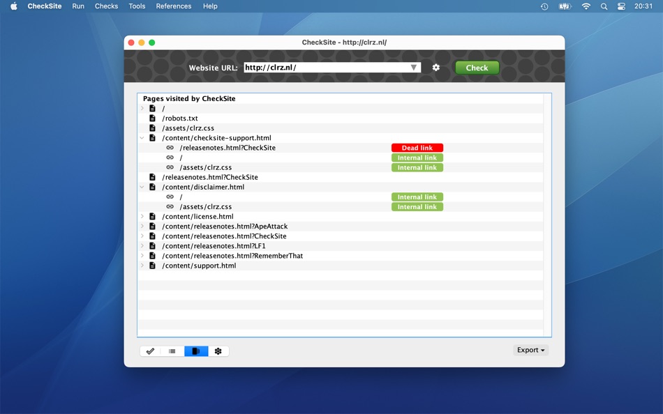 #2. Colorize CheckSite (macOS) 게시자: Colorize