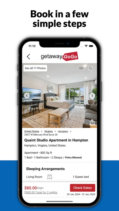 getawayGoGo – Vacation Rentals Screenshot