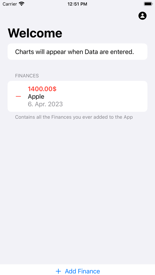 #2. Financer - financial overview (iOS) Podle: Julian Schumacher