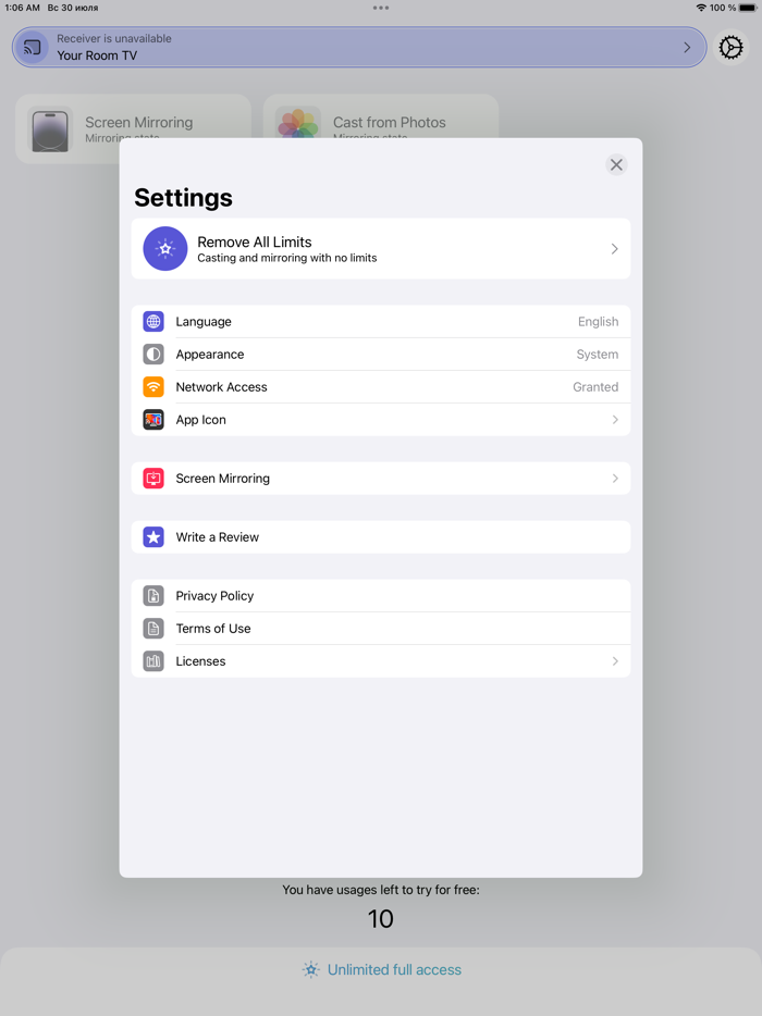 Smart TV Screen Mirror and Cast