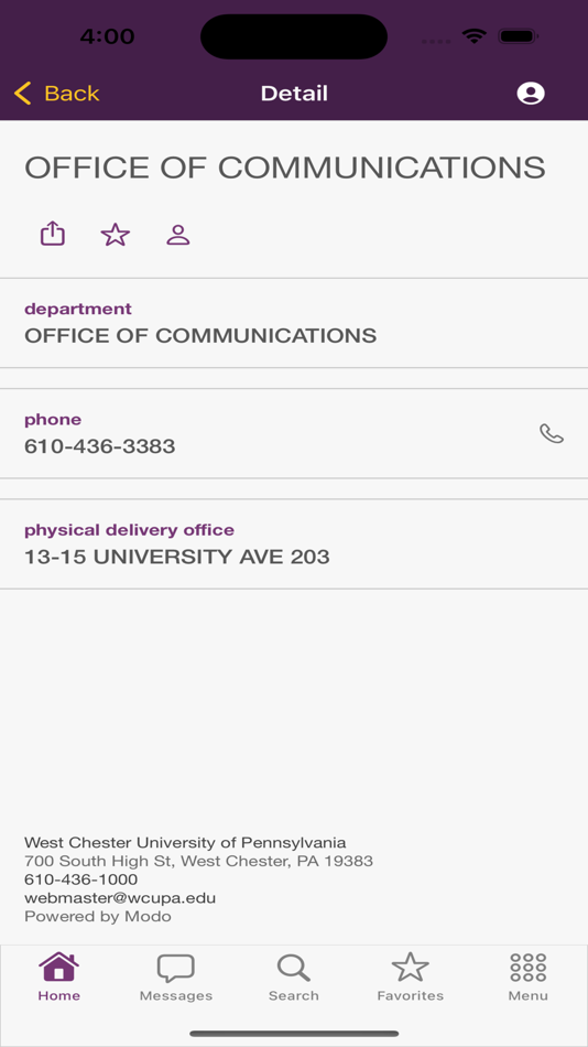 #2. WCU Mobile (iOS) 由: West Chester University of Pennsylvania