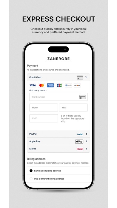 ZANEROBE Australia Screenshot
