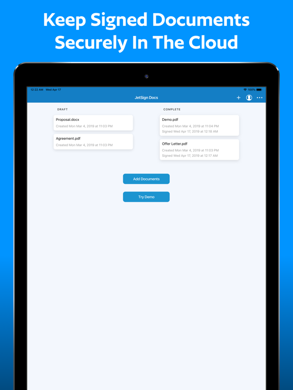 JetSign: Fill & Sign PDF Docs iPad screenshot 7 - Productivity app