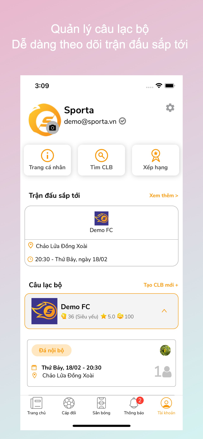 Sporta - Cộng đồng bóng đá