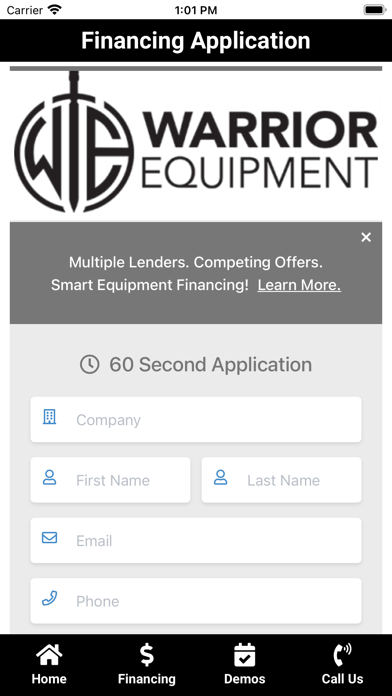Warrior Equipment Screenshot