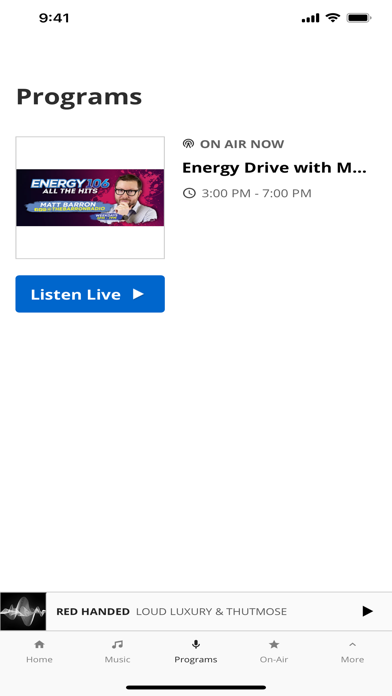 ENERGY 106 Winnipeg Screenshot