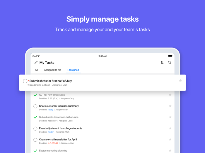 LINE WORKS Team Communication