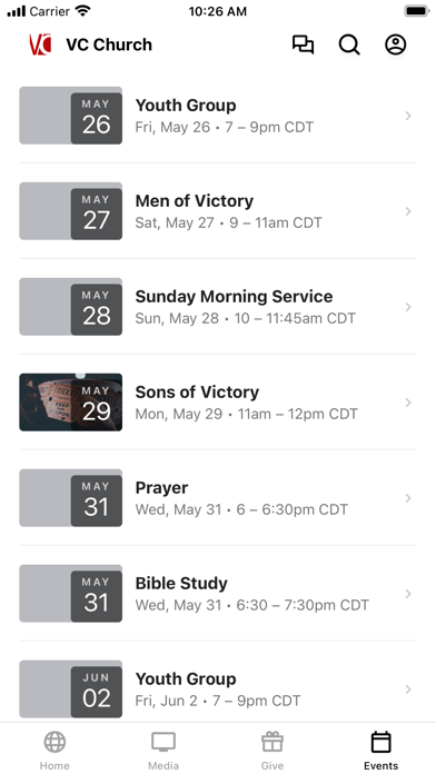 Victory Center Church Screenshot