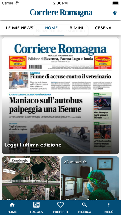 Corriere Romagna Digital Screenshot