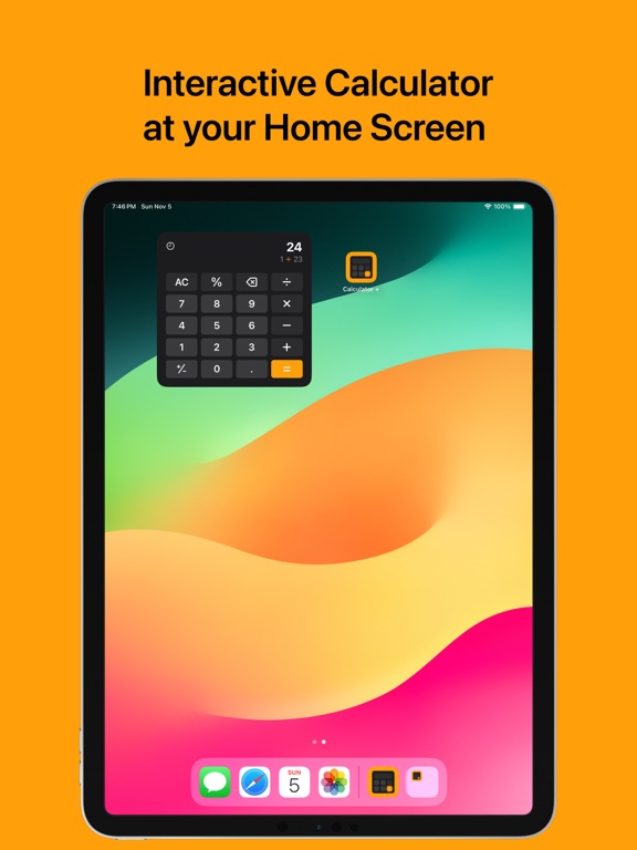Screenshot #4 pour Calculator Widget +