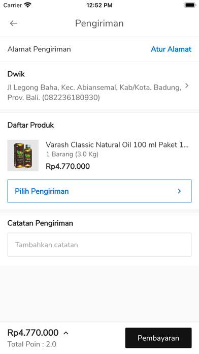 Varash App Screenshot