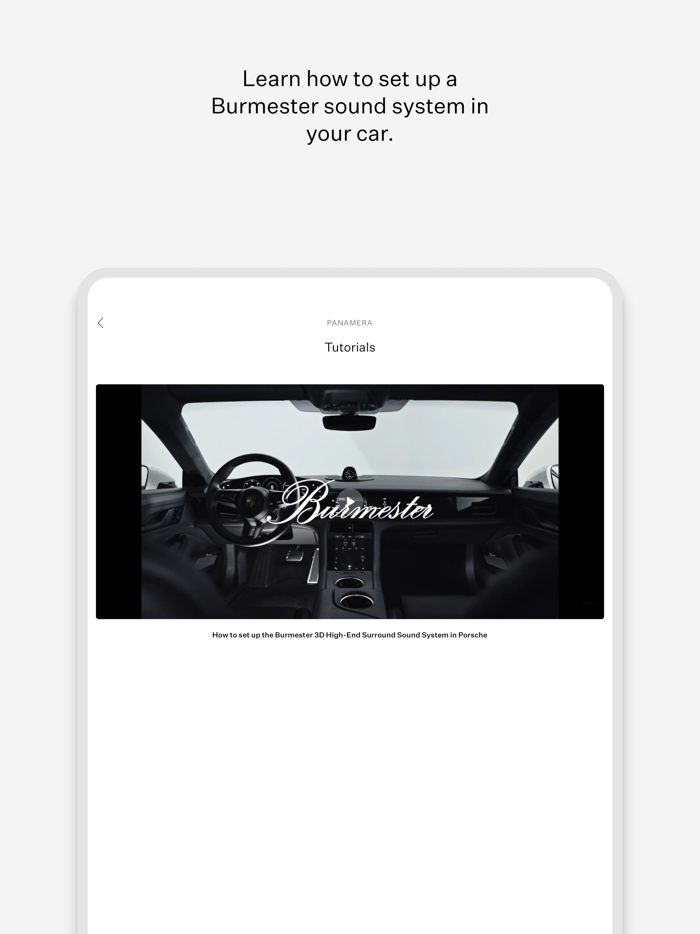 Burmester Soundcheck Porsche